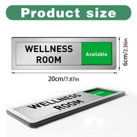Acrylic Sliding Status Sign for Office and Meeting Rooms