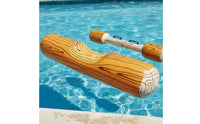 PVC Inflatable Joust Set Wood Grain Design Inflatable Water Joust Easy to Inflate for Adults, Kids