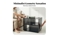 Rotating Cylindrical Cabinet Space-Saving Multi-Level Accent Table for Students