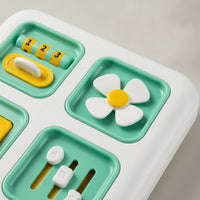 Fine Motor Double-Sided Activity Board Hands-on Busy Board with Maze Tactile Toy Sensory for Toddlers, Babies, Road Trips, Airplane