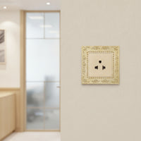 Placca Elettrica Decorata Dorata Presa Elettrica da Parete per Hotel