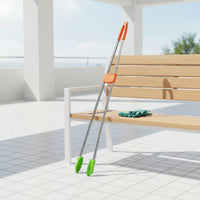Double Rod Trash Grabber Non-Slip Grip Reacher Pickup Tool Heavy Duty for Road