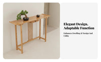 New Chinese & design Narrow Hallway Table Table Floor-Standing Narrow Altar Table extended Long Plant Stand Multifunctional Design for Homeowners, Apartment Dwellers, Interior Designers, Balcony, Entryway, Living Room, Hallway