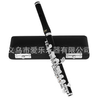 SLADE乌木短笛高音镀银短笛乐队专业演奏C调短笛西洋吹奏乐器笛子