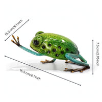Frog Figurine Cute Frog Sculpture Garden Ornament for Collectors, Patio