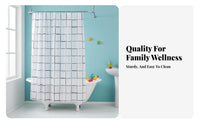 Geometric Print Water Barrier Waterimpervious Shower Screen Modern design for Students