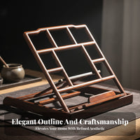 Foldable Wooden Bookrest Stable Support Adjustable Book Easel Multipurpose