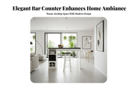 Modern Design Wall Bar Table Space Saving Bar Table with Storage Multi-Functional Room Divider Cabinet Solid Construction for Apartment Dwellers, Homeowners, Party Hosts, Entertainment Area