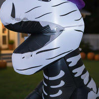 Halloween Inflatable Self-Inflating Lighted Halloween Dino Quick Inflation
