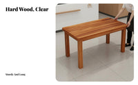 Wooden Eatery Table and Stool Set Long-Lasting Professional Furniture Space-Saving Minimalist Design for Restaurant Owners