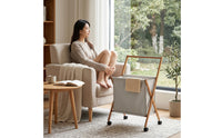 Laundry Hamper with Hanging Rail Foldable Laundry Hamper with Wheels Space-Saving for Bedroom