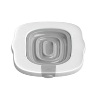 White Feline Toilet Guide Recessed Opening Square Feline Toilet Guide