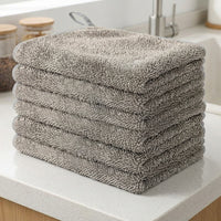 Streakless Microfibre Cloth and Cleaning Cloths, 30x40cm Microfibre Cloth glass-cleaning and Mirrors, High Absorbency Low-Shed with Serged Edges