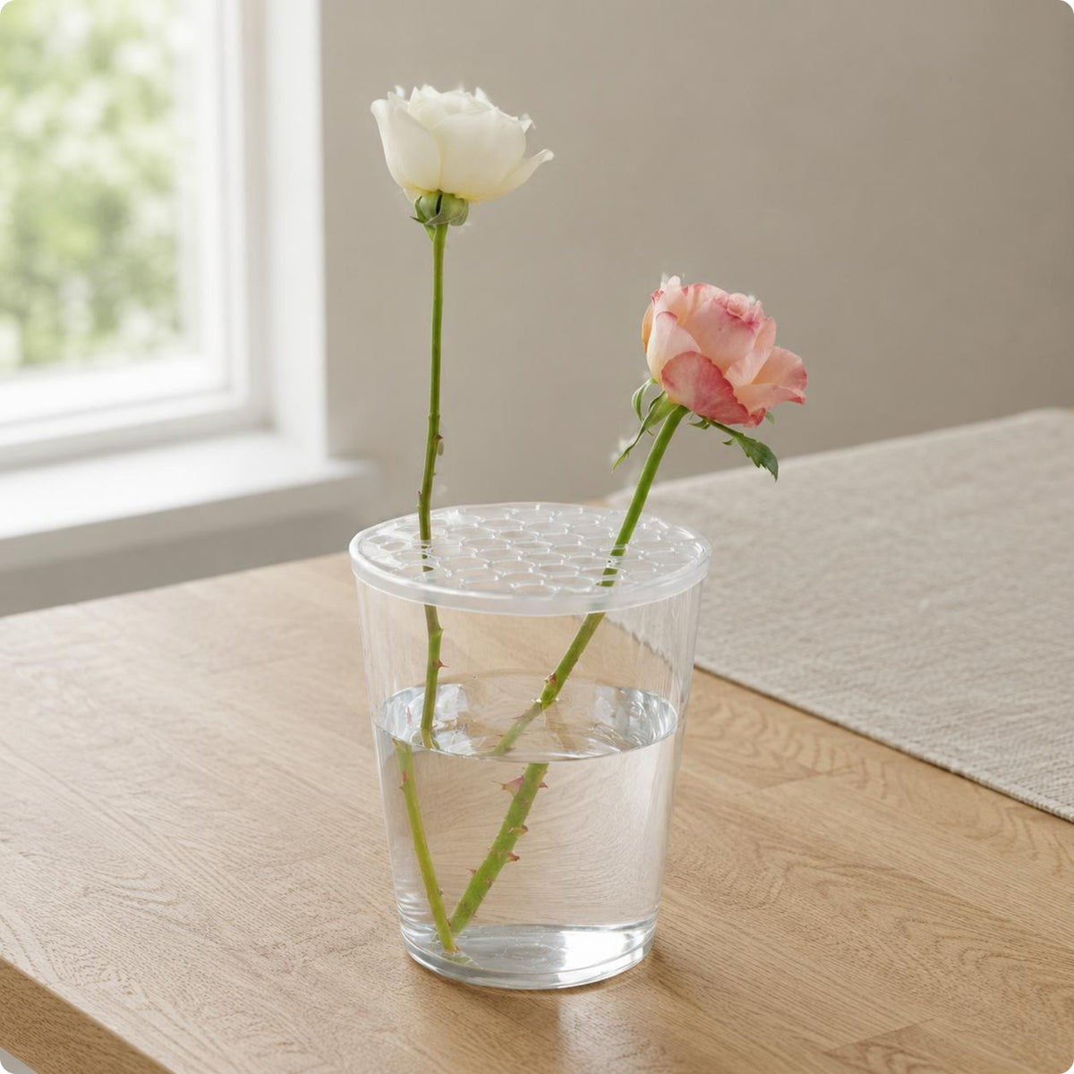 Silicone Flower Frog Clear Arrangement Aid Lattice for Container