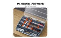 Removable Bin Organizer Portable Hardware Box Secure Latches for Garage, Vehicle