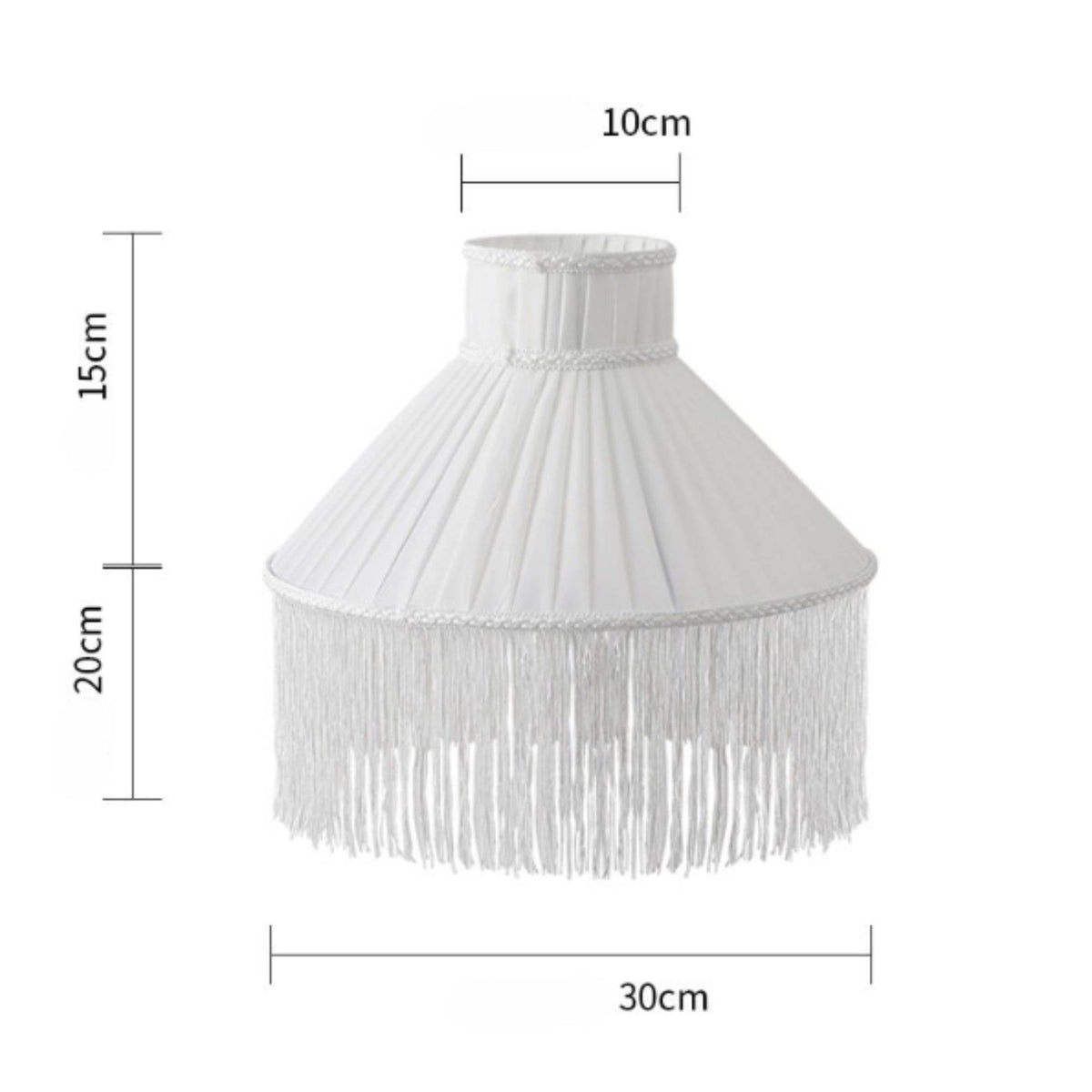 Textile Lampshade with Tassels Replacement Lampshade for Hotel