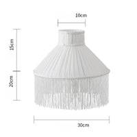 Textile Lampshade with Tassels Replacement Lampshade for Hotel