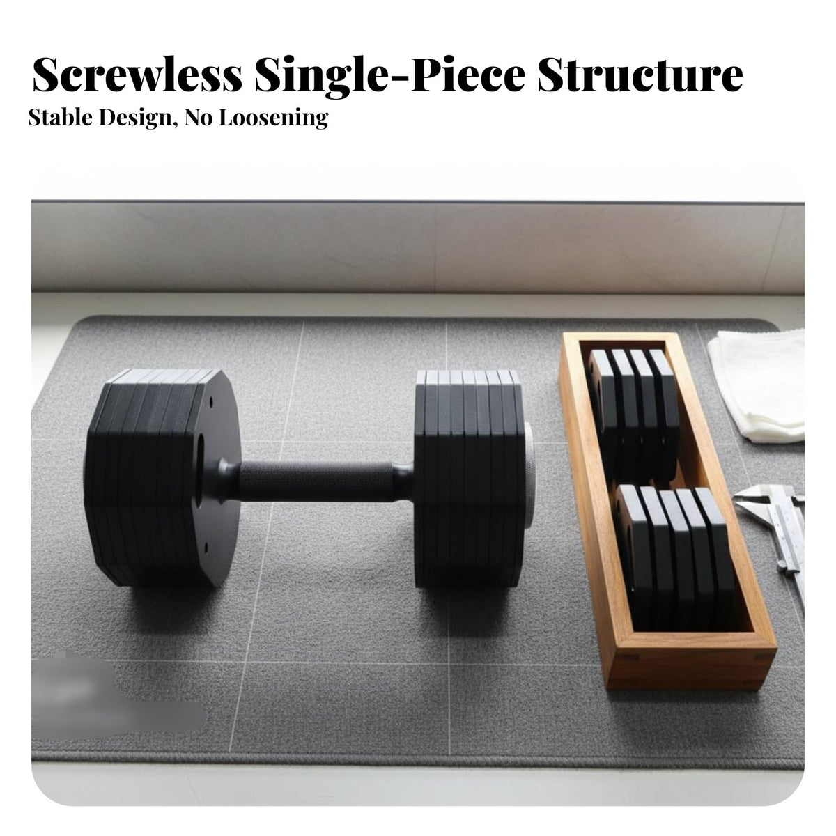 Adjustable Dumbbell Quick Change Adjustable Dumbbell Set Multi-Functional Steel Weight Set for Home Gym Users, Women, Workout, Muscle Building, Office