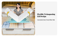 Under-Bed Rolling container slimline Rolling Storage Drawer Space-Saving Design