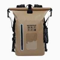 Waterproof Backpack with Roll-Top Closure Adjustable Waterproof Backpack Knapsack Splash-Proof Reinforced for Hikers, Camping