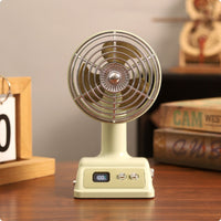 Mini Usb Fan Compact Size Rechargeable Desk Fan Adjustable Head for Office