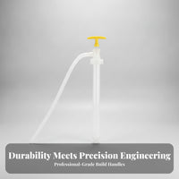 Corrosion-Resistant Manual Hand-Pull Oil Pump Short-Style Barrel Pump with Metal Tube for Mechanics, Farmers, Workshop, Garage, Farm