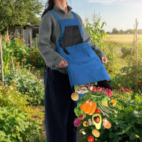 Quick Release Harvesting Apron Adjustable Straps Fruit Picking Apron Waterproof Produce Harvesting Pouch for Gardeners