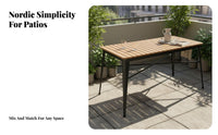 Waterproof Balcony Cafe Set Sun-Proof Garden Table and Chairs Weather-Resistant Small Outdoor Dining Set Modern Design for Homeowners, Cafe Owners, Gardeners, Courtyard, Backyard, Porch, Poolside