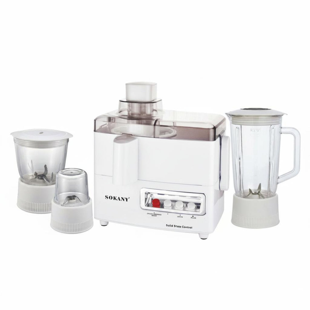 800W Power Multifunctional Juice Extractor Fine Grinding 4 in 1 Food Processor Pulse Control for Parents, Home