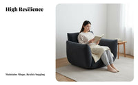Adjustable Padded Lounger Can Be Laid Flat Floor Seating Foldable Design No Assembly Required for Students, Living Room, Bedroom
