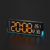 LED Digital Wall Clock Easy to Read Digital Wall Clock Lighted for Living Room, Home Office, Bedroom