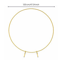 Circular Metal Hoop Hollow Floral Backdrop Frame Easy to Assemble for Events