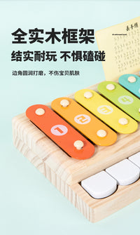 儿童新款桌面弹奏钢琴敲琴乐器奥尔夫敲打击音乐早教启蒙益智玩具