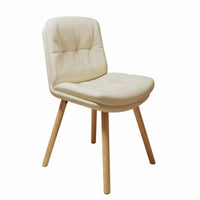Woven Seat Side Chair sturdy Wood Frame Seating Furniture Comfortable for Bedroom