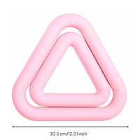 Silicone Iron Dumbbell Smooth Surface Triangular Dumbbell Rounded Corners Exercise Equipment for Pilates