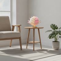 Lotus Lamp Warm Glow Lamp with Petal Shade Ambient Sculptural for Bedside, Bedroom