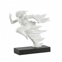 Abstract Runner Sculpture Tabletop Figurine Smooth for Cabinet