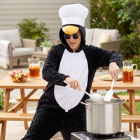 Elegant Penguin Cosplay Pajama Costume Flannel Jumpsuit