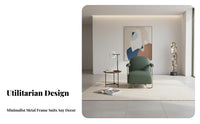 Upholstered Tub Armchair Mechanical Design Cafe Sofa Retro Design High-Density Foam Seat Padding for Bar, Reception Area