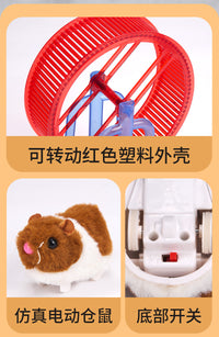 抖音同款逗猫神器宠物滚球小白兔仿真电动仓鼠跑球宝宝毛绒礼物