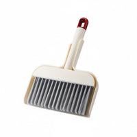 Small Broom and Dustpan Set High Density Bristles Fine Dust for Desk