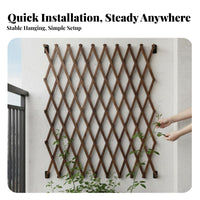 Expandable Wooden Trellis Adjustable Size Expandable Lattice Panel Decorative lattice Weather-Resistant for homeowners