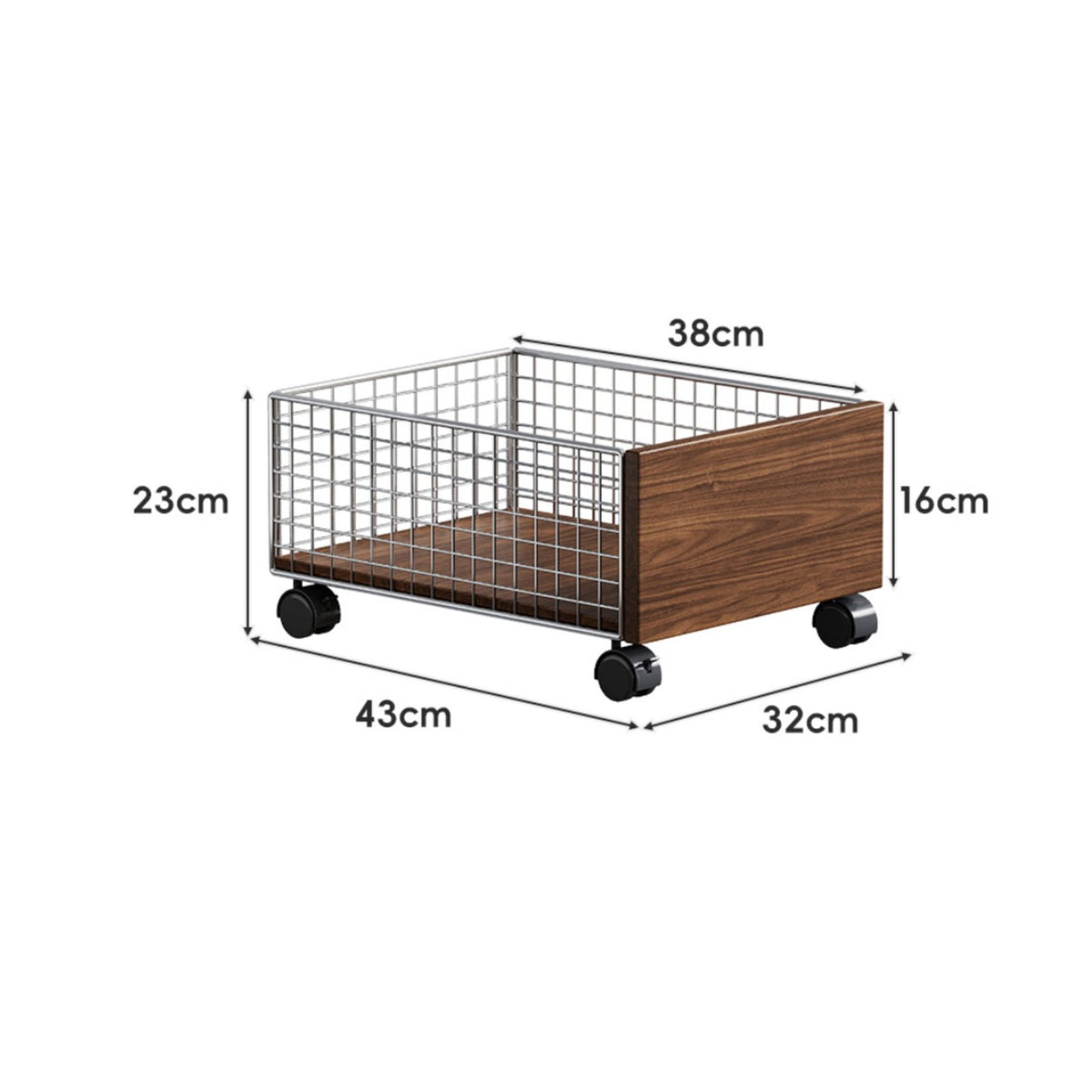 Bathroom Storage Cart Movable Under Sink Organizer Easy Reach