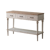 American Retro Solid Wood Console Table for Entryway, Living Room, or Dining Room