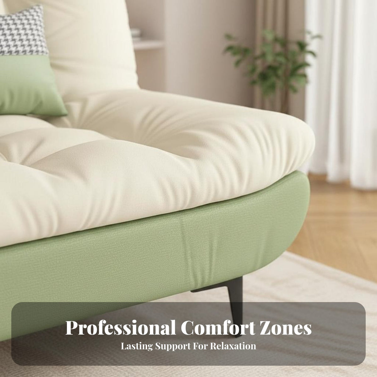 Foldable Design Folding Sofa Bed Two-Way-Use Convertible Sofa Bed High-Density Foam 2-in-1 Sleeper Couch Easy to Clean for Students, Guests, Homeowners, Home Office