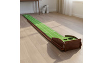 With Scale Marks Auto Ball Return Putting Mat Distance Markers Auto Return Putting Mat Alignment Markings Two Hole Design for Home, Office
