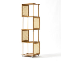 Rolling Shelf Cart Mobile Open Frame Cabinet Narrow for Beside Sofa