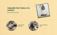 Pet Hat, Knitted Dog Sweater, Cat Hat for Chilly Days