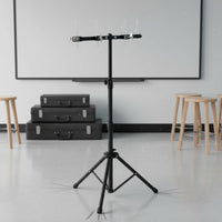 Adjustable Cowbell Stand Foldable Folding Cowbell Stand Carbon Steel for Bands