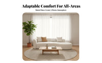 Curved Sectional Couch abrasionResistant Curved Configurable Sofa Modern and Design Household Furniture for Families, Adults, Living Room, Small Areas